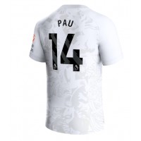 Camiseta Aston Villa Pau Torres #14 Segunda Equipación Replica 2023-24 mangas cortas
